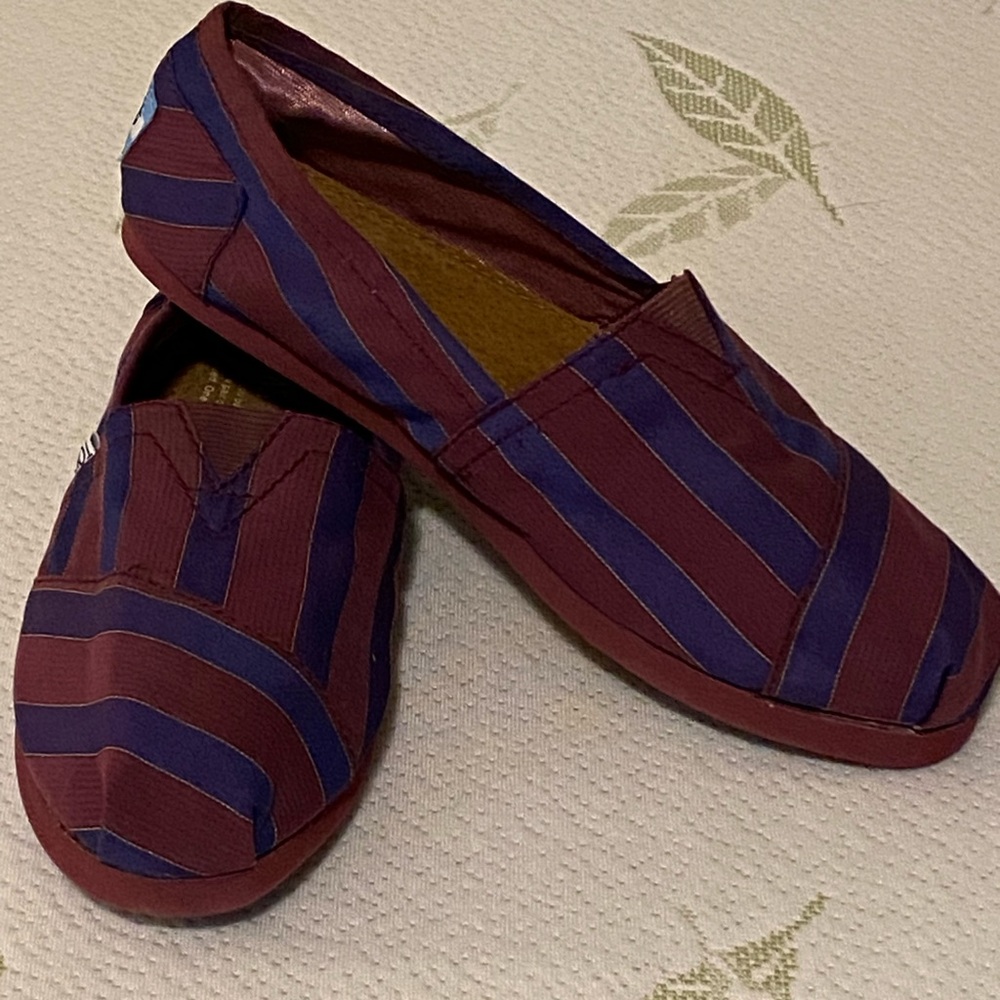 Toms Multicolor Striped Slip-Ons